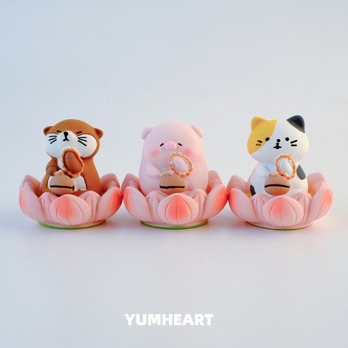 送ta一个莲花猪猪摆件