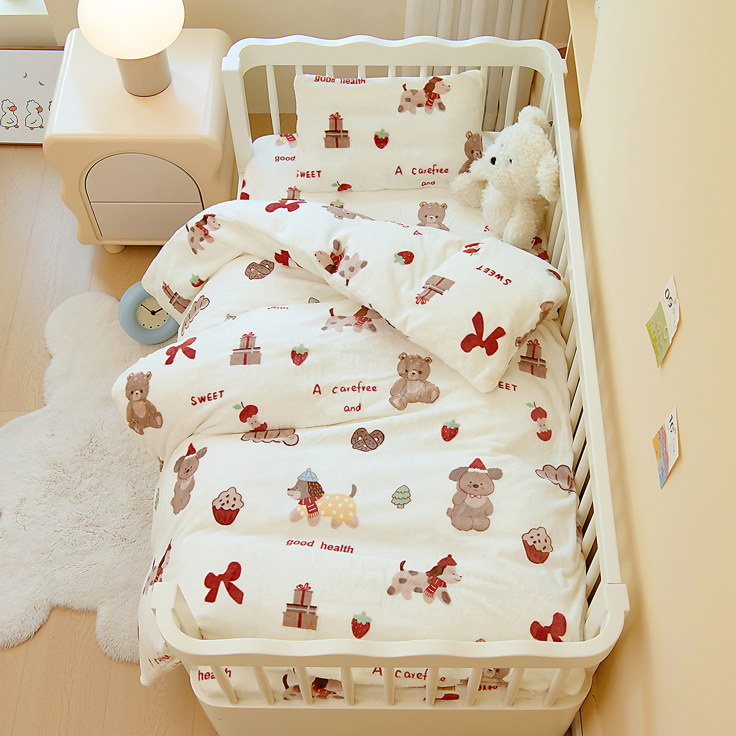 2025新款牛奶绒儿童被套