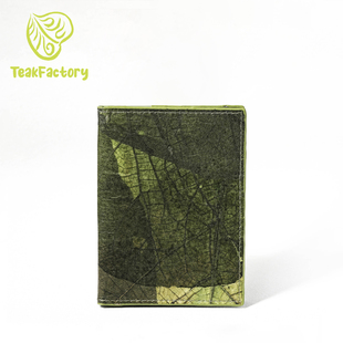 柚木工厂树叶做的护照包原创设计礼物进口卡包远行旅游森林造物