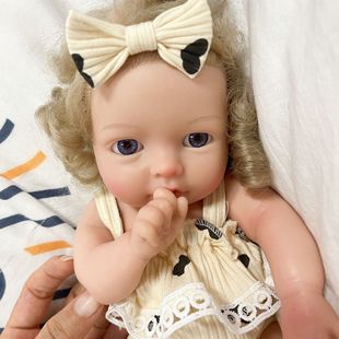 2025新13英寸33CM实心硅胶重生娃娃仿真婴儿可喝水尿尿带湿饮功能