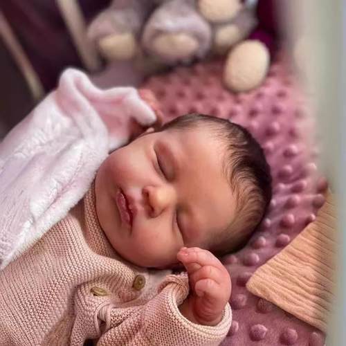 2026新款搪胶娃娃46cm Reborn Baby Doll LOULOU可爱仿真婴儿礼物