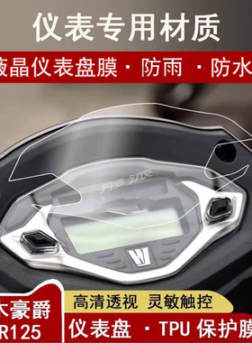 豪爵AFR125 UCR100仪表盘膜UFD USR VH125改装显示屏高清保护贴膜