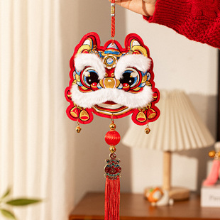 新年福字挂件门把手挂饰铃铛门挂装饰品春节过年平安喜庆布置2026