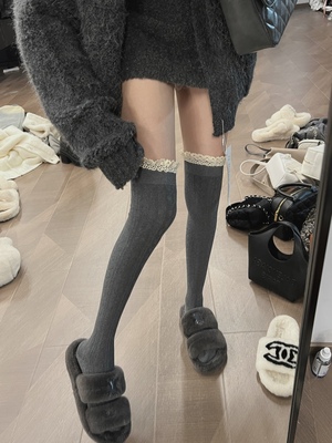 INMIMIFACE蕾丝过膝袜