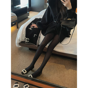 秋冬外穿连裤 针织美腿袜裤 性感黑色透肤丝袜薄款 袜 MIMIFACE