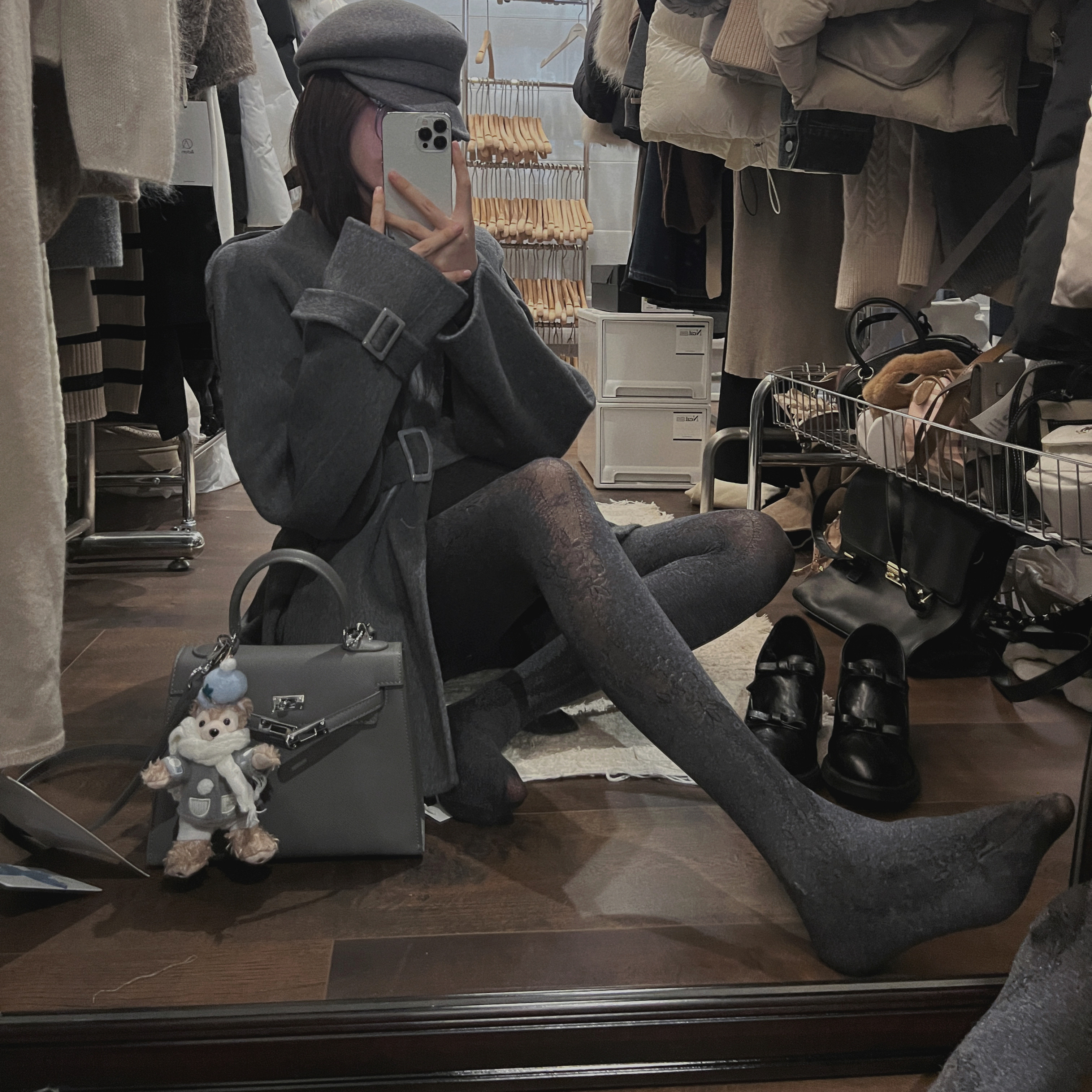 IN MIMIFACE【12.22/20:00上新】羊毛手工大衣