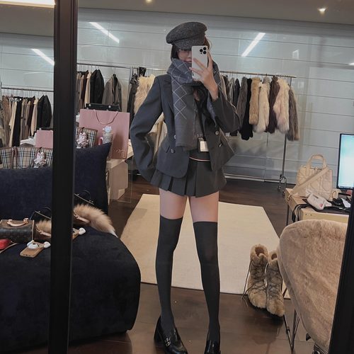 【甜酷女团】西装套装外套+短裙