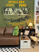 背景布机车店装 高级氛围感户外露营风挂布复古工装 饰墙布 布谷