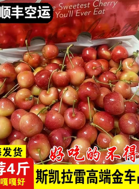 现货斯凯拉雷skylar rae黄金车厘子４斤4J大果原箱新鲜水果包顺丰