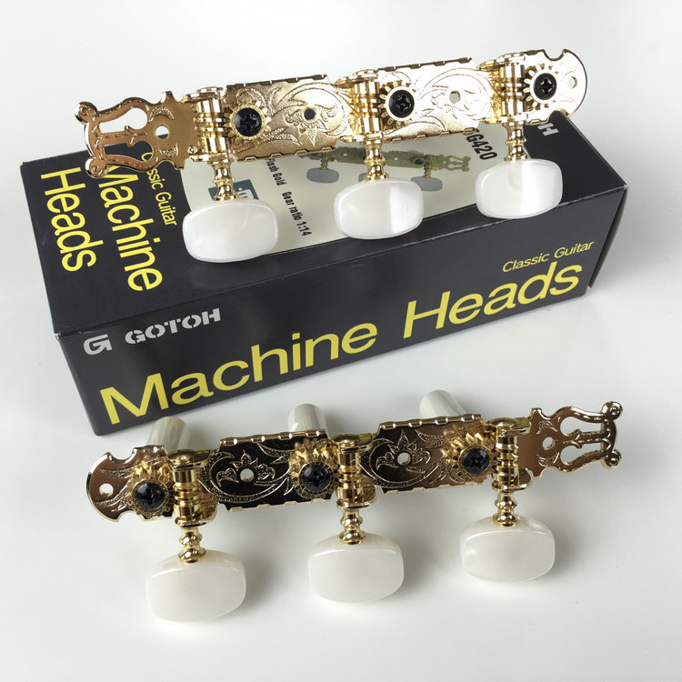日产GOTOH 古典吉他 民谣木吉他双边琴头钮 卷弦器 弦钮 35G420