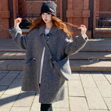 新品！现货100毛双面羊毛大衣(带包包)D355P285K398，女装毛呢外套，两个王小姐