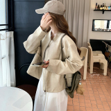 新品现货两色入短款斑驳皮皮衣Q179P165K268，女装皮衣，两个王小姐
