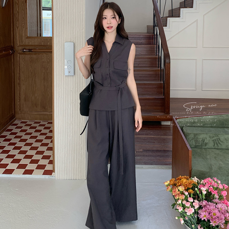25春夏新品！现货知性垂坠感套装X287P155K228,女装套装/套裙,两个王小姐