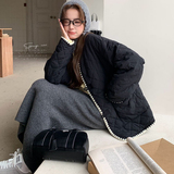 新款！现货！早春款镶边三色90羽绒服D368P230K338，女装羽绒服，两个王小姐