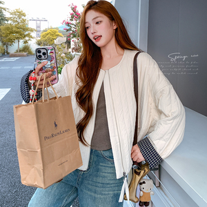 新款！！现货 圆领薄棉外套 Q193P195K288图片