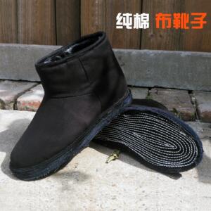 千层底棉布靴子冬季加绒加厚保暖雪地靴2016年新款女学生棉鞋包邮