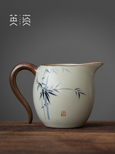 樱子墨竹如窑博览会杯茶过滤器集成陶瓷茶海茶具单茶隔板茶杯