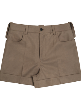 MHV ARCHIVE 澳洲精纺羊毛 女士西装卷脚短裤