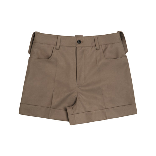 MHV ARCHIVE 澳洲精纺羊毛 女士西装卷脚短裤