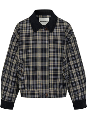 MHV ARCHIVE 25新款 复古暗格纹女士宽松夹克外套