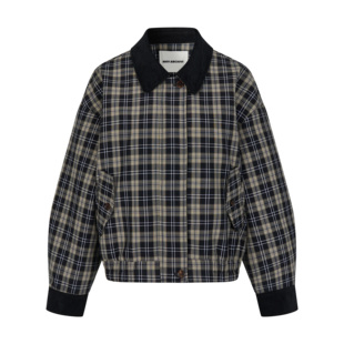 复古暗格纹女士宽松夹克外套 25新款 MHV ARCHIVE