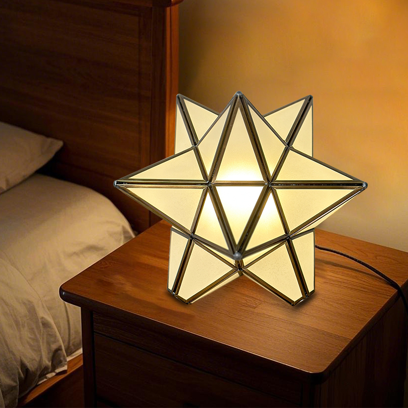 星星卧室床头小夜灯氛围灯玻璃灯