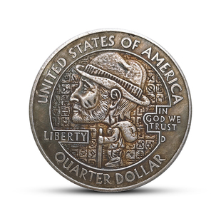 【流浪者自画像】Hobo Nickel流浪币 硬币雕刻艺术鹰洋仿古银元