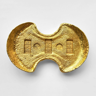 速发视州永丰翔天凤金锭影兰道具仿金摆件 清代李思古物黄铜工艺