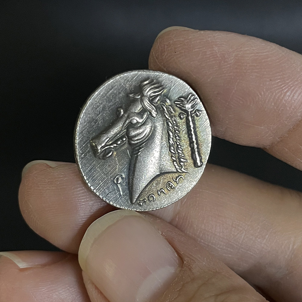 大力神赫拉克勒斯马头复古硬币