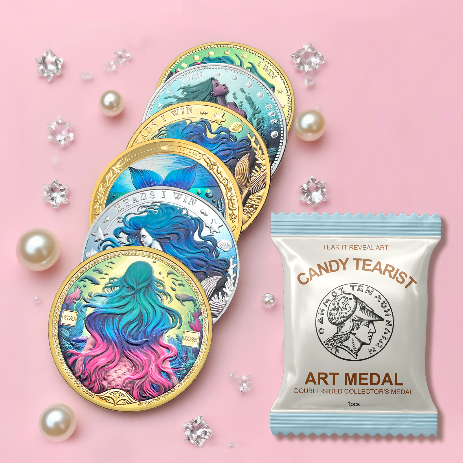 美人鱼传奇金属纪念章守护之鳞