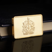 英国伊丽莎白女王皇冠钻石纪念品金块摆件收藏品金条工艺纪念章