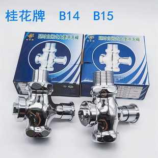 正品 全铜延时厕所B14B15 桂花牌冲洗阀冲水阀自闭式 大便阀手按式