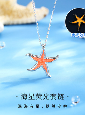 清宜S925银海星荧项链女小众时尚生日礼物送女友送老婆