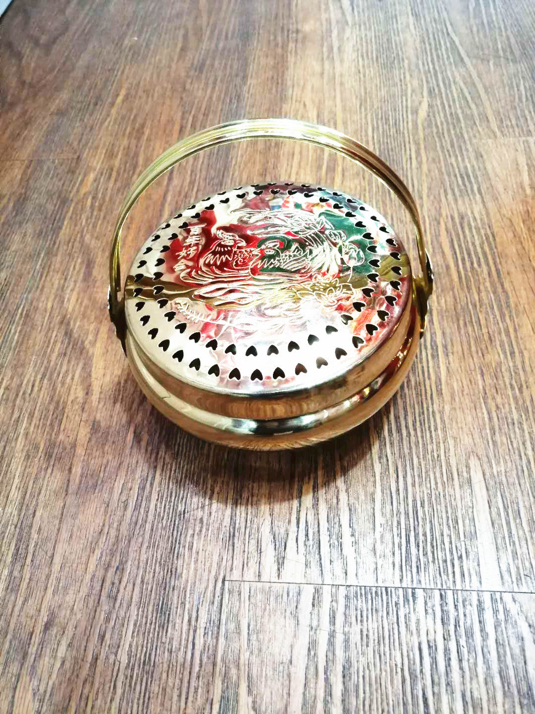 温州 结婚习俗旺夫火盆铜火炉 新娘嫁妆铜火盆 婚庆陪嫁铜火铳