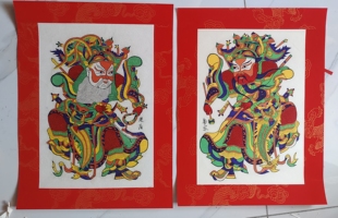 2026新年门神朱仙镇木版年画传统年画手工门神财神精品画片