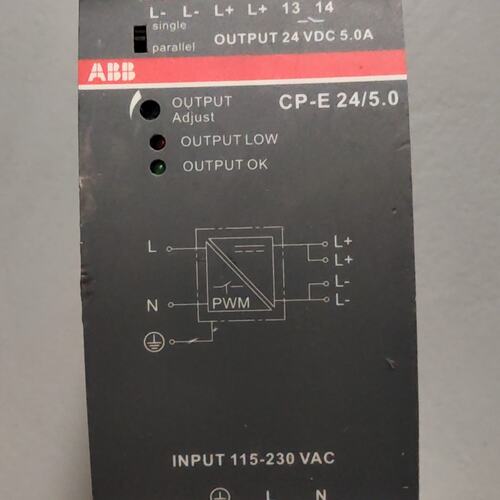 ABB CP-E 24/5.0开关电源 1SVR4270 导轨电源 工业控制/修或换