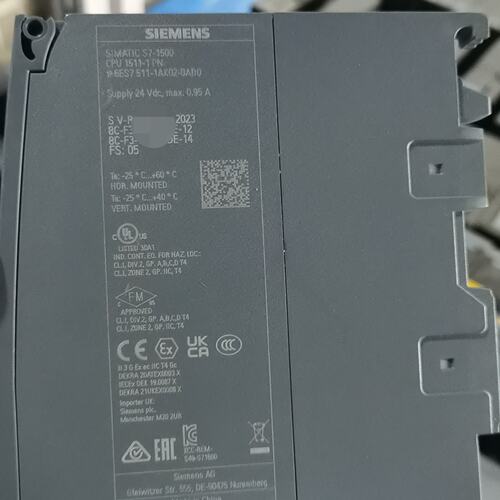 -0AB0 西门子 CPU 1511 可编程控制器 PLC模块 工业自动化/修或换
