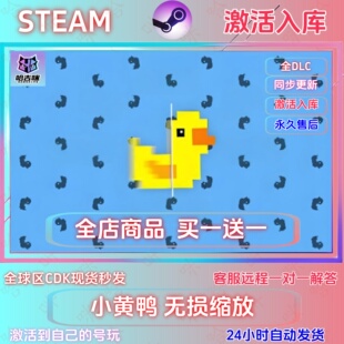 小黄鸭无损缩放  看清楚看清楚指令入库   STEAM 国区激活码
