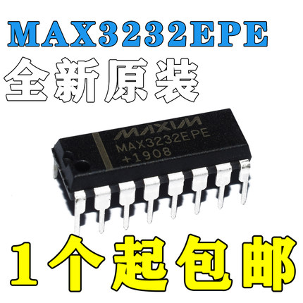 MAX3232 IC 芯片 MAX3232EPE 集成电路DIP16 RS-232收发器