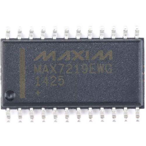 全新原装 MAX7219EWG+T SOP-24 LED驱动 8-Digit SPI接口 现货