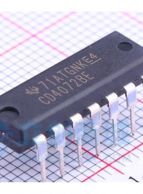 CD4072BE 全新原装 TI 直插 DIP-14 CD4072 双路4输入或门 集成IC