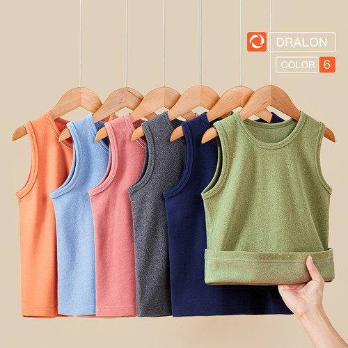 德绒背心儿童秋冬季内穿保暖