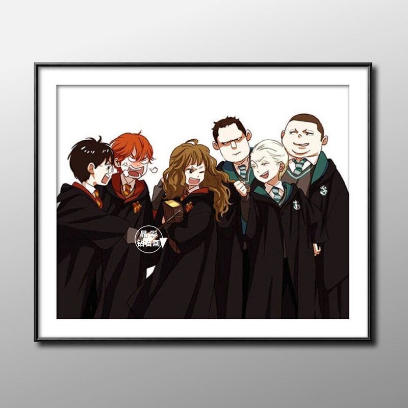 DIY欧式人物魔法哈利波特方钻贴钻十字绣新款满钻卧室赫敏钻石画