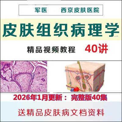 西京医院理学视频教程常见诊疗图谱皮炎组织学课程