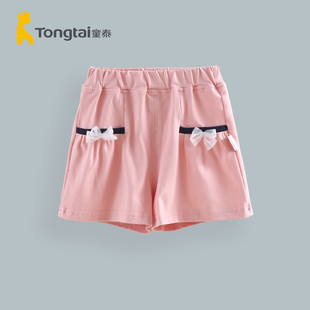 3岁女宝宝夏季 超短裤 沙滩裤 薄 童泰夏装 休闲打底裤 女童纯棉短裤