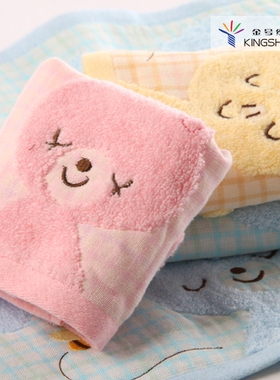 金号毛巾 专柜正品 纯棉无捻 可爱柔软 宝宝纱布方巾 G6572WH