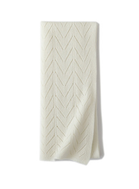 SH124女士羊绒镂空针织围巾 柔软亲肤 秋冬时尚保暖百搭洋气围脖