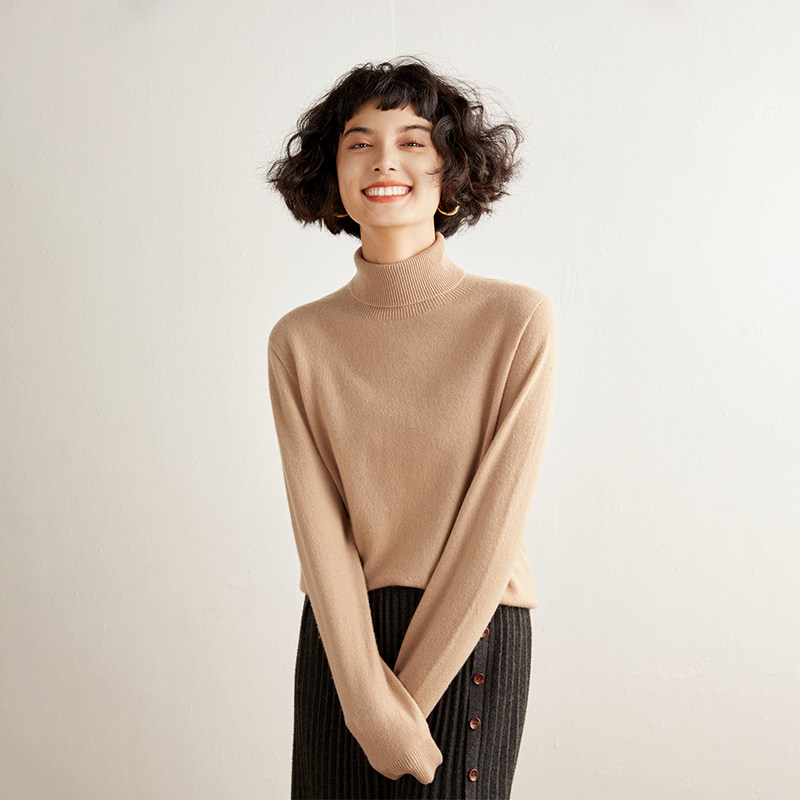 YZL503秋冬内搭王者卷边半高领羊绒衫女士修身显瘦 软糯打底毛衣,女装/女士精品,羊绒衫,淘宝优惠券,粉丝福利购,淘宝优惠卷