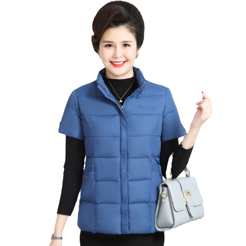 秋冬羽绒棉马甲女背心坎肩马夹棉衣2025新款短袖棉服保暖上衣外套
