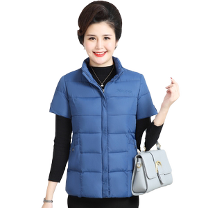 秋冬羽绒棉马甲女背心坎肩马夹棉衣2024新款短袖棉服保暖上衣外套